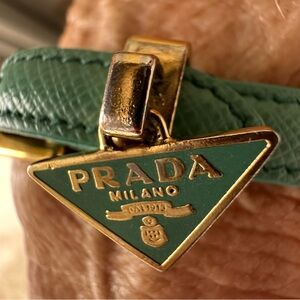 Prada Mint Green and Gold Charm